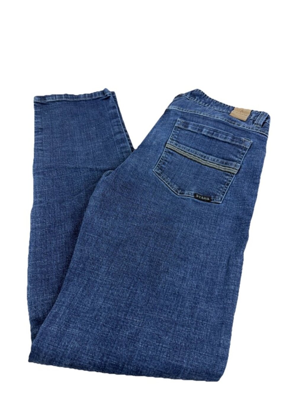 Prana Men Sz 32 Breathe Blue Stretch Jeans (Actual 32x31) Quality Material EUC